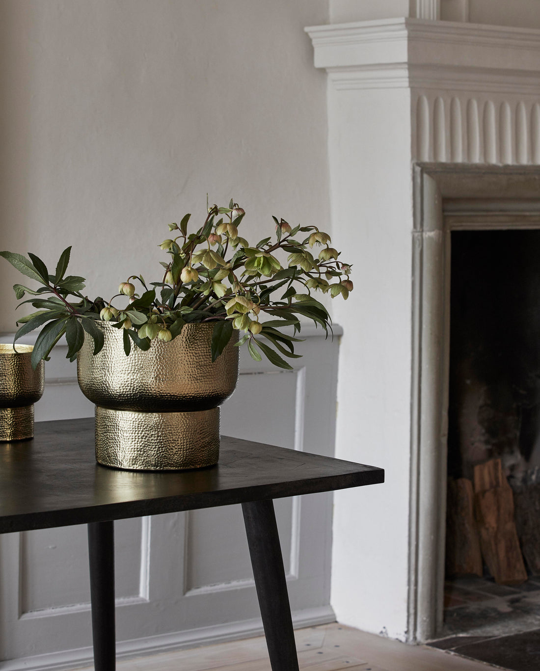 Alimia Kräutertopf im Aluminium Ø31 cm - Gold Finish