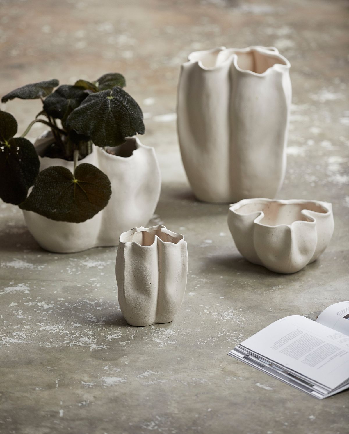 Isabela Vase H36.5 cm - Creme