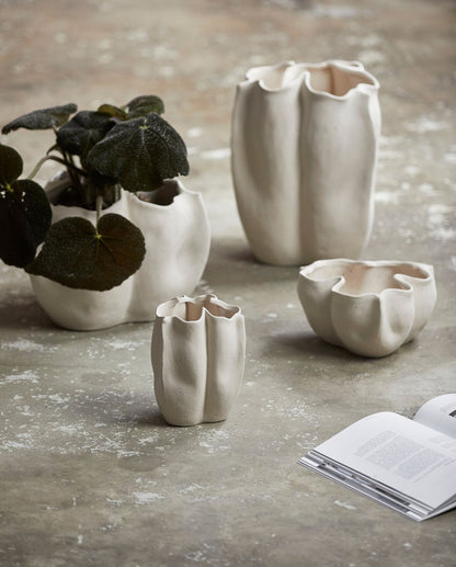 Isabela Vase H36.5 cm - Creme