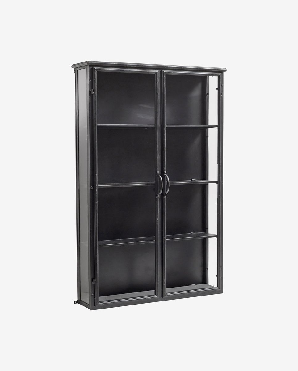 Wallschrank in der Innenstadt in Eisen - 121x80 - Schwarz