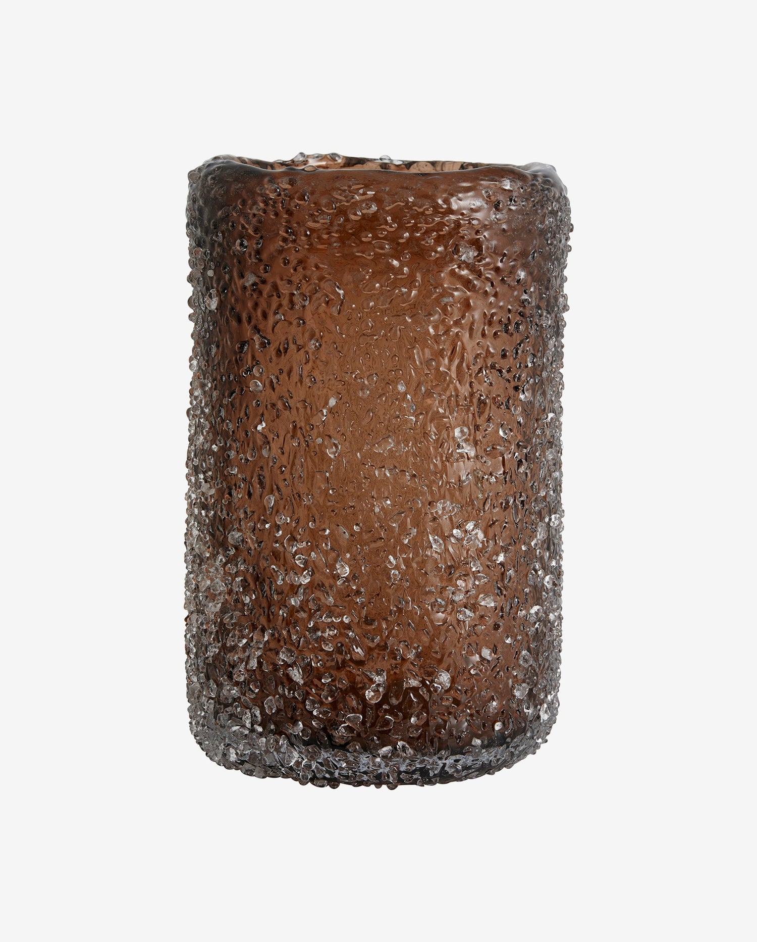 Clyde Glasvase - H25 cm - braun