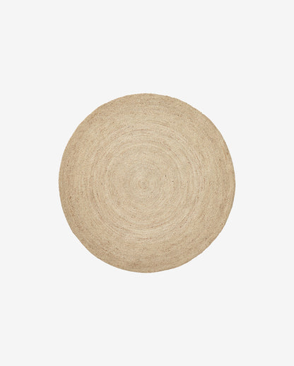 Runde Decke im Jute - Ø150 cm - Natur