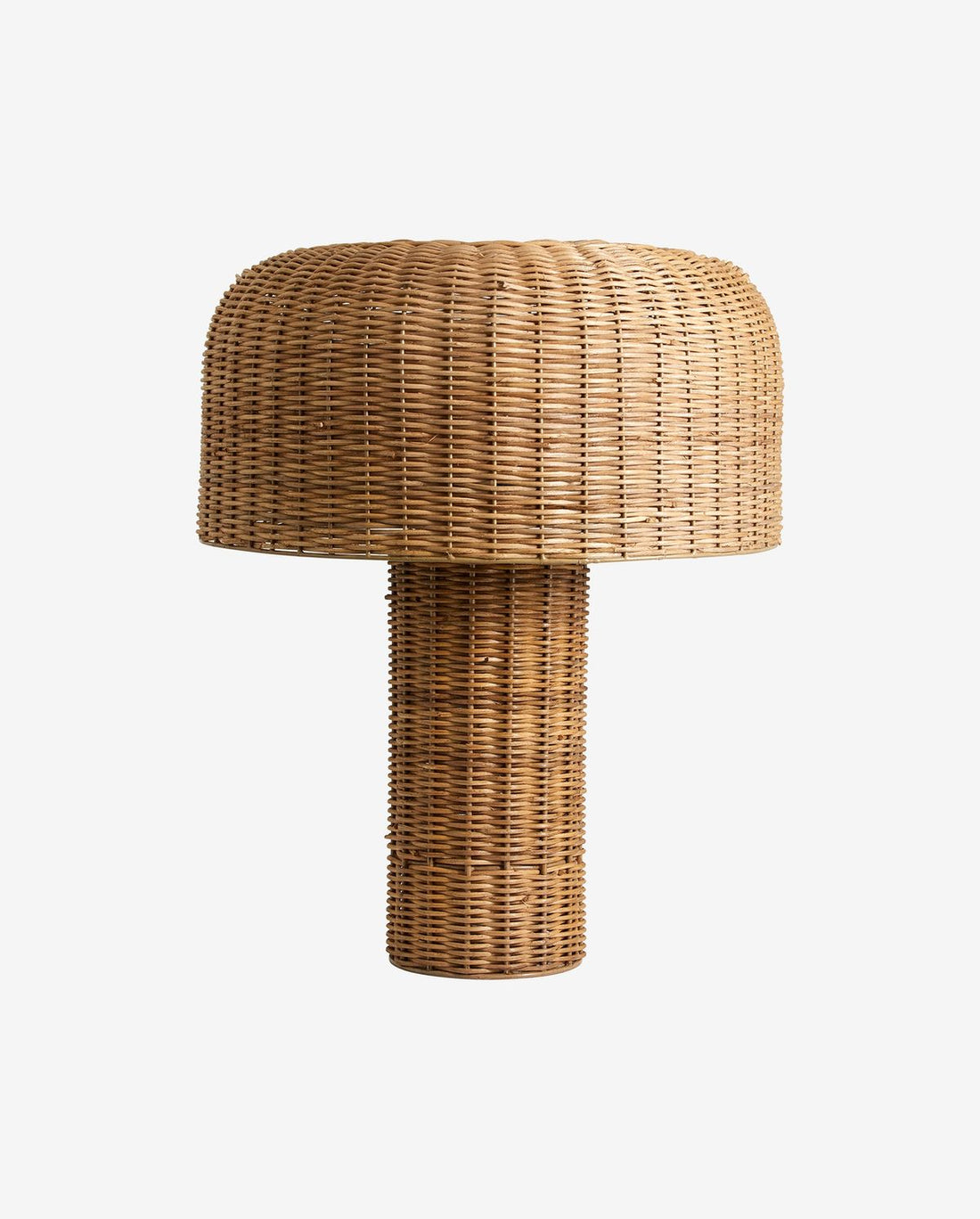 Atumtischlampe im geflochtenen Zuckerrohr - H50 cm - Natur