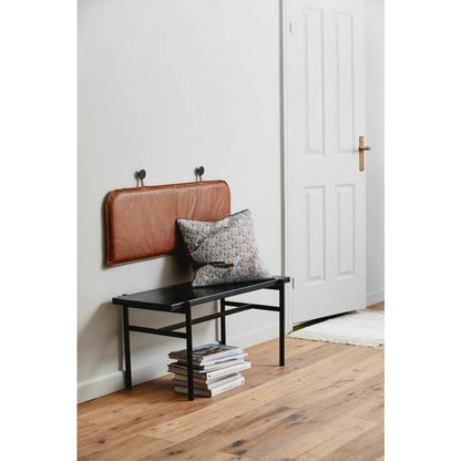 Nordal Ticino Bed War / Back Cand in Leder - 100 cm - braun