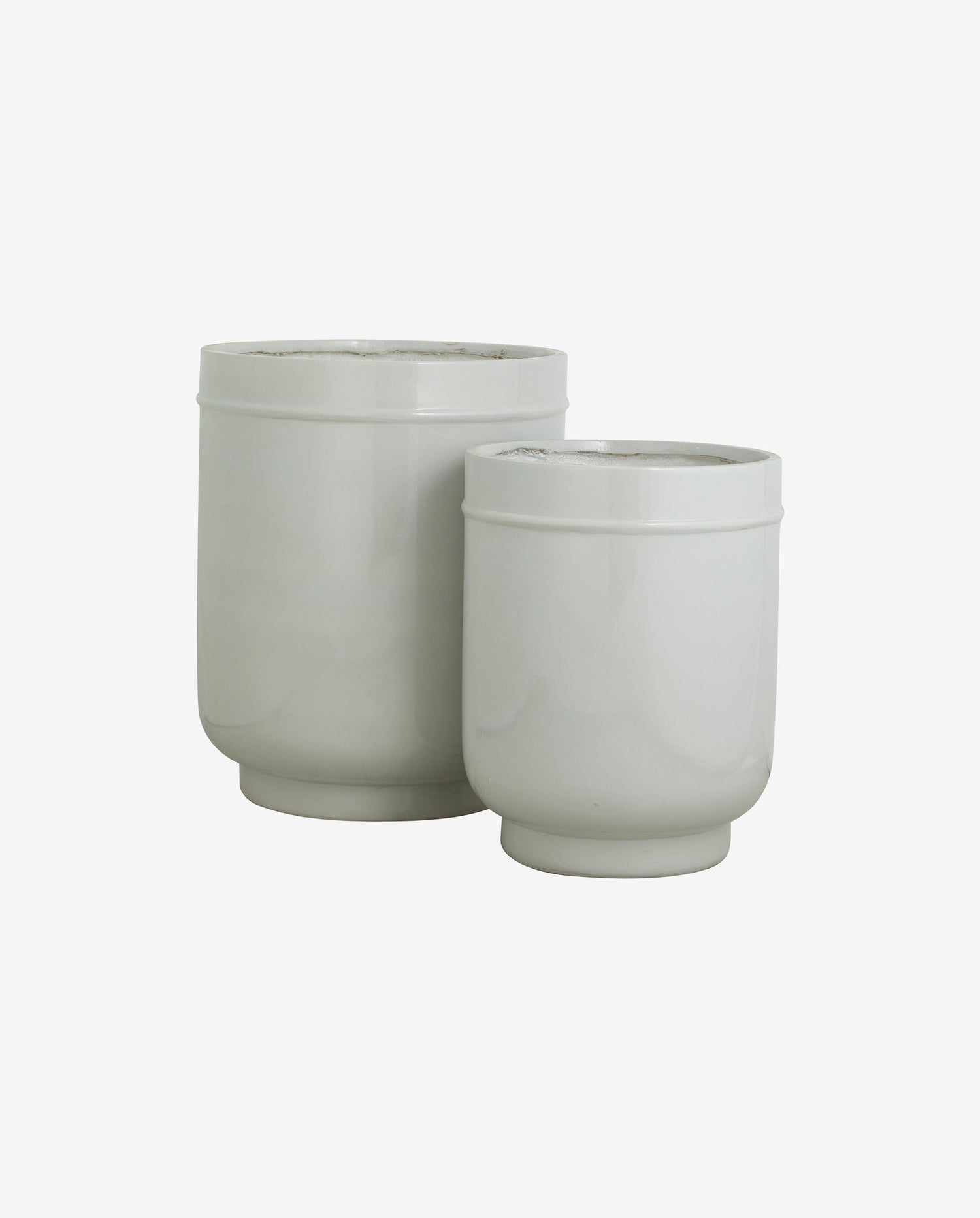 Eday Kräutertöpfe - 2 PCs. - H56/46 cm - grau