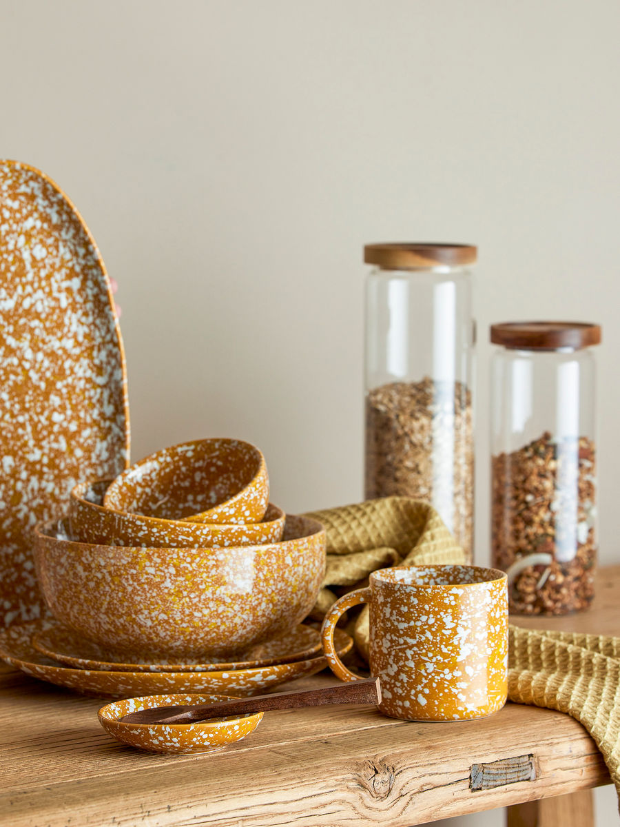 Bloomingville Carmel Serviergericht, braun, Steinzeug