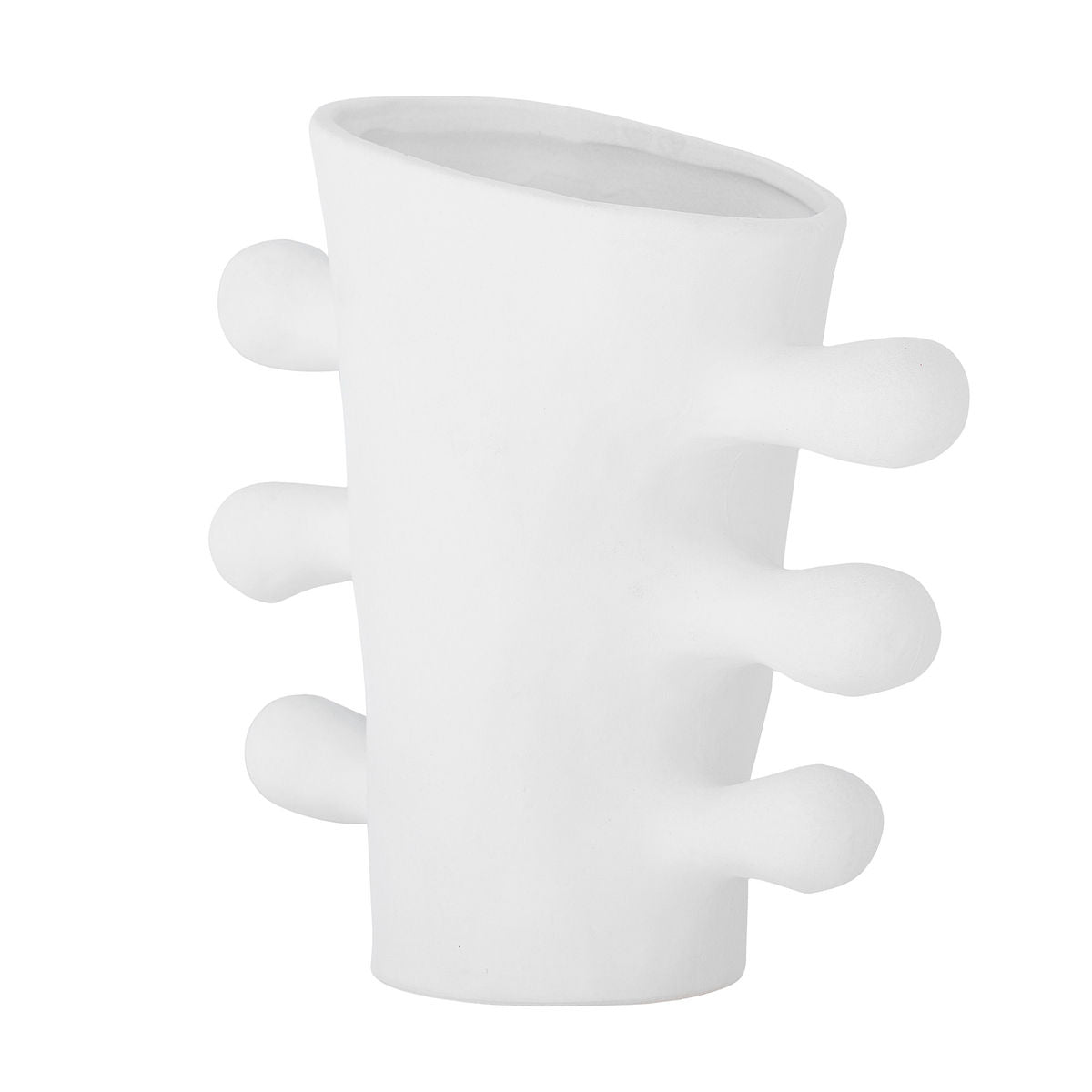 Bloomingville Pernilla Vase, Hvid, Stentøj - Bloomingville - DesignGaragen.dk