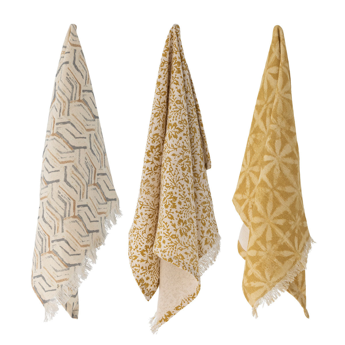 Bloomingville Bejan Geschirrtuch, braun, Baumwolle