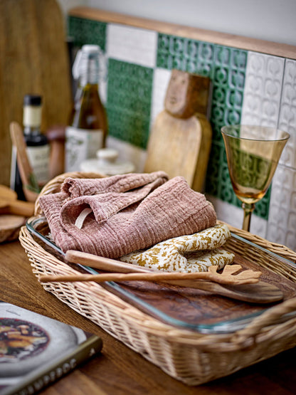 Bloomingville Bejan Geschirrtuch, braun, Baumwolle