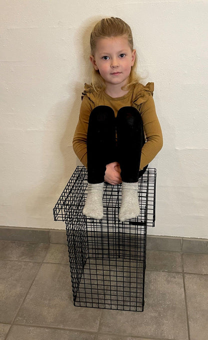 Kalager Design Drahthocker, schwarz