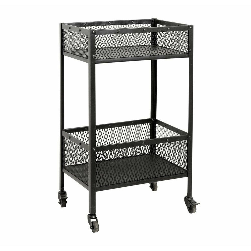 Nordal Easy Rolling Tisch in Eisen - 54x38 cm - schwarz