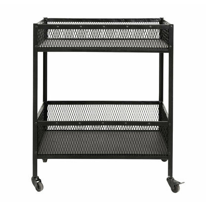 Nordal Easy Rolling Table in Eisen - 77x54 cm - schwarz