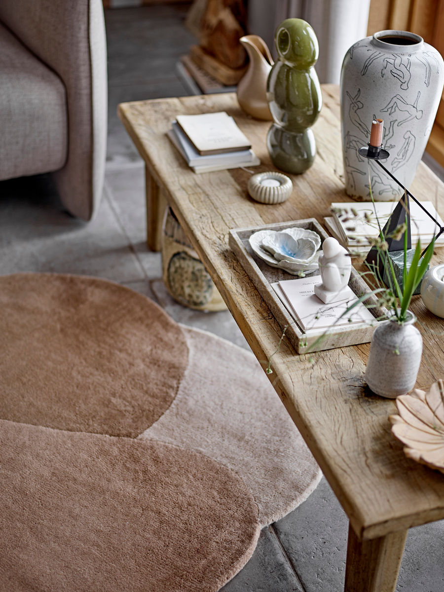 Bloomingville Longo Bakke m/fyrfadsstage, Blå, Stentøj - Bloomingville - DesignGaragen.dk