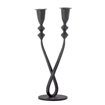 Kreative Kollektion Penilla Candlestick, Schwarz, Metall