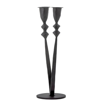 Kreative Kollektion Penilla Candlestick, Schwarz, Metall