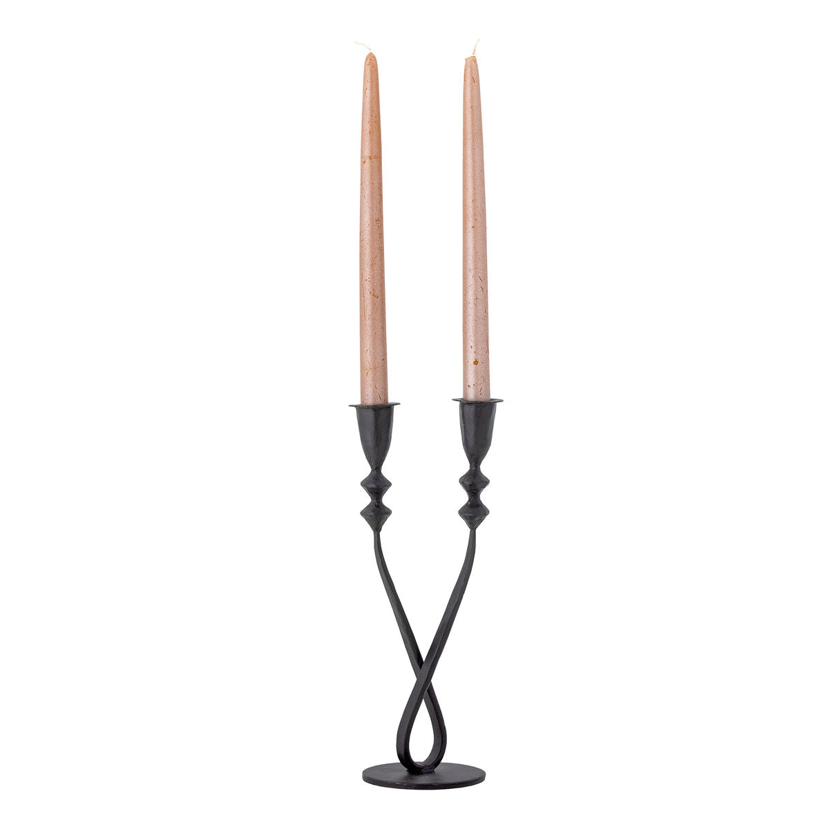 Kreative Kollektion Penilla Candlestick, Schwarz, Metall