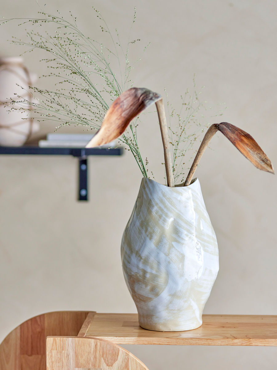 Bloomingville Obsa Vase, Natur, Steinzeug