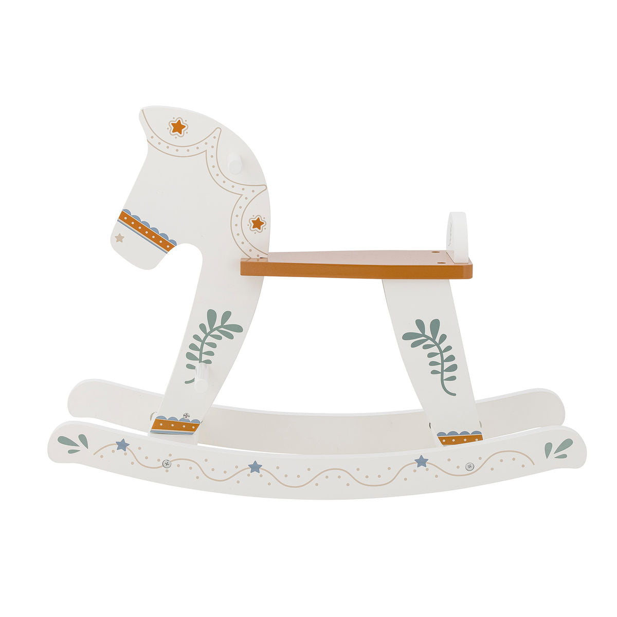 Bloomingville Mini Ruddy Ginging Horse, Horse, Weiß, MDF