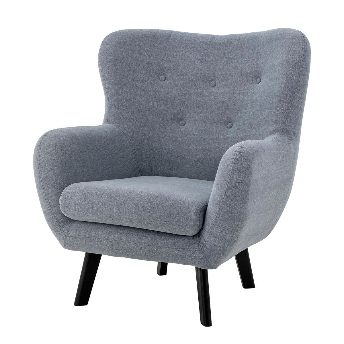 Creative Collection Beau Loungestol, Blå, Bomuld - Creative Collection - DesignGaragen.dk