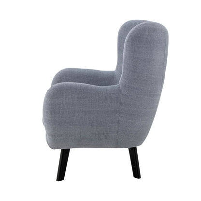 Creative Collection Beau Loungestol, Blå, Bomuld - Creative Collection - DesignGaragen.dk