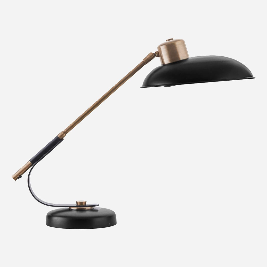 Hausarzttischlampe, Art Deco, Black-L: 60 cm, H: 50 cm, Dia: 32 cm