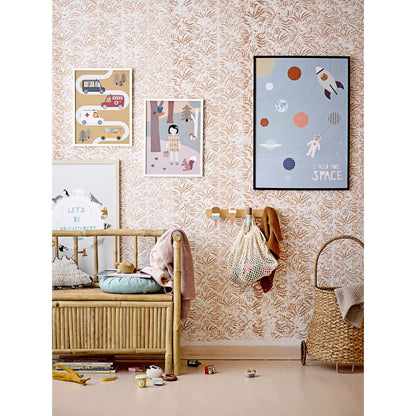 Zyon Knagerække, Natur, Bøg - L38xH13xW6,5 cm - BLOOMINGVILLE MINI - DesignGaragen.dk