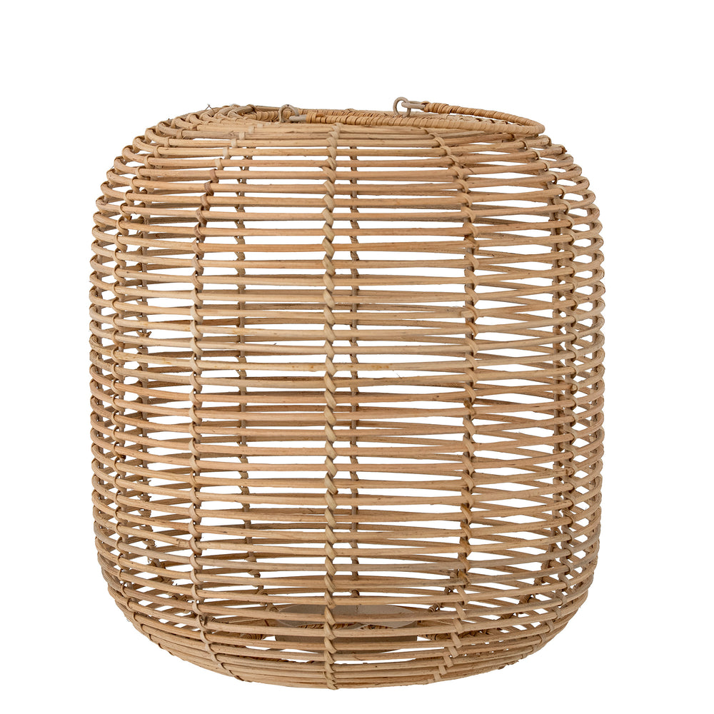BLOOMINGVILLE Nei Lanterne m/Glas, Natur, Rattan - D35xH47 cm - DesignGaragen.dk.