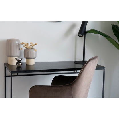 Vase - Vase in Keramik, Grau, Ø15x27 cm