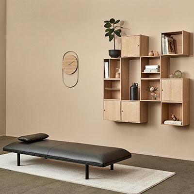 Andersen Furniture DB1 arctic daybed - sort læder - DesignGaragen.dk.