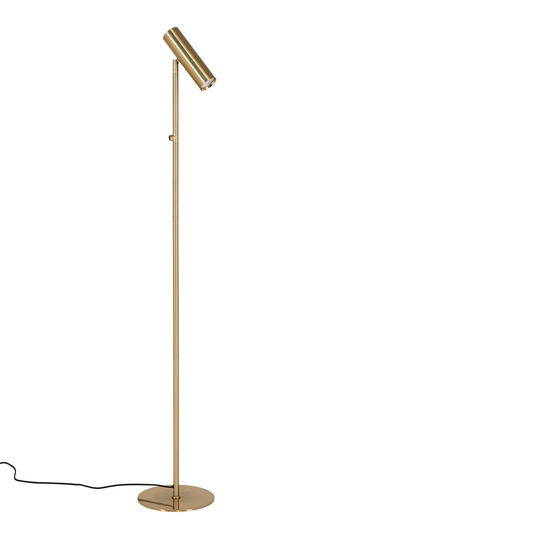 Paris Stehlampe - Lampe in Messing mit Stoffkabel von 210 cm Birnen: Gu10/5W LED IP20 - 1 - PCs