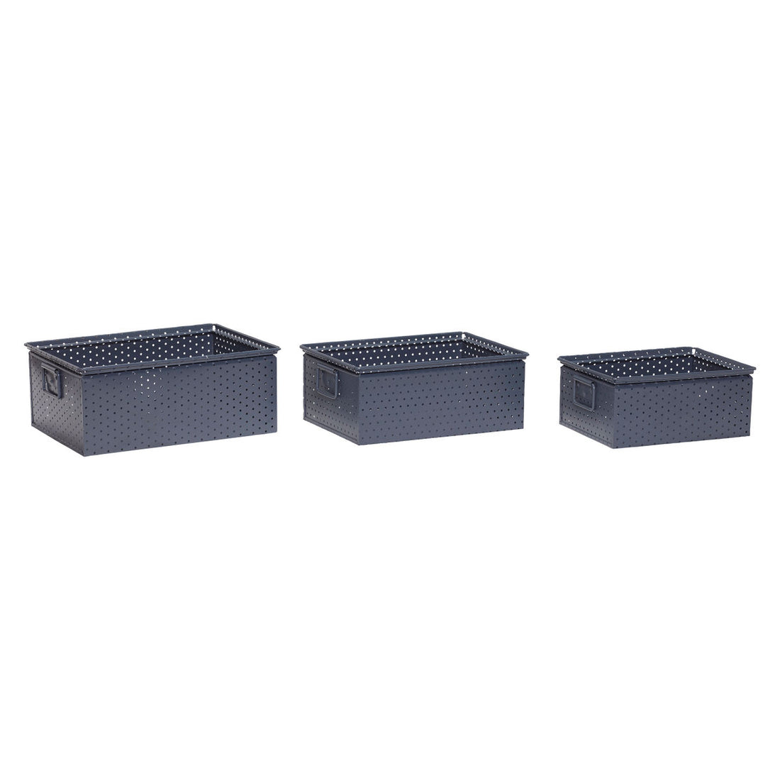 Hübsch Keepsake Storage Box Grau (Set von 3)