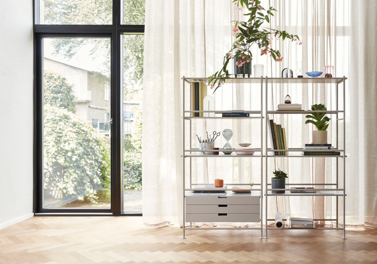 Hübsch Divide Regal Grau