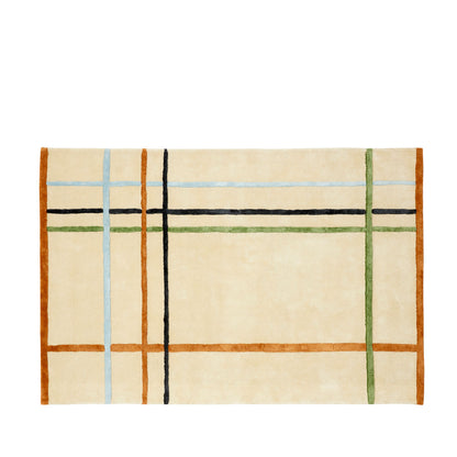Hübsch flauschiger Decke Beige/Multi -Colored