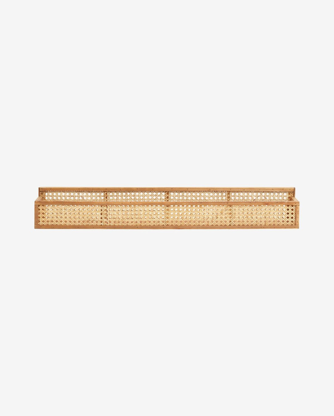 Regalregal in Rattan mit Geflecht - L91 cm - Natur
