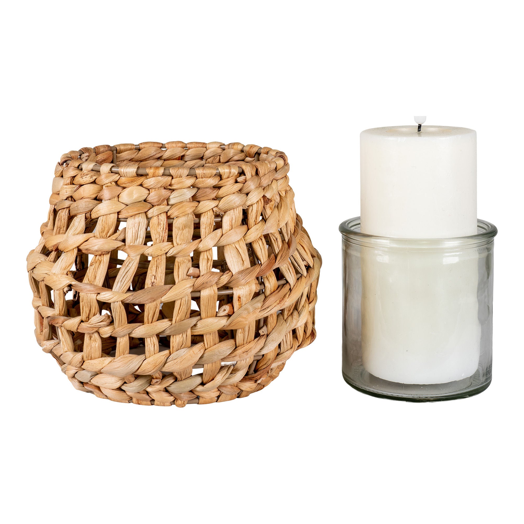 Laterne – Laterne aus natürlicher Wasserhyazinthe