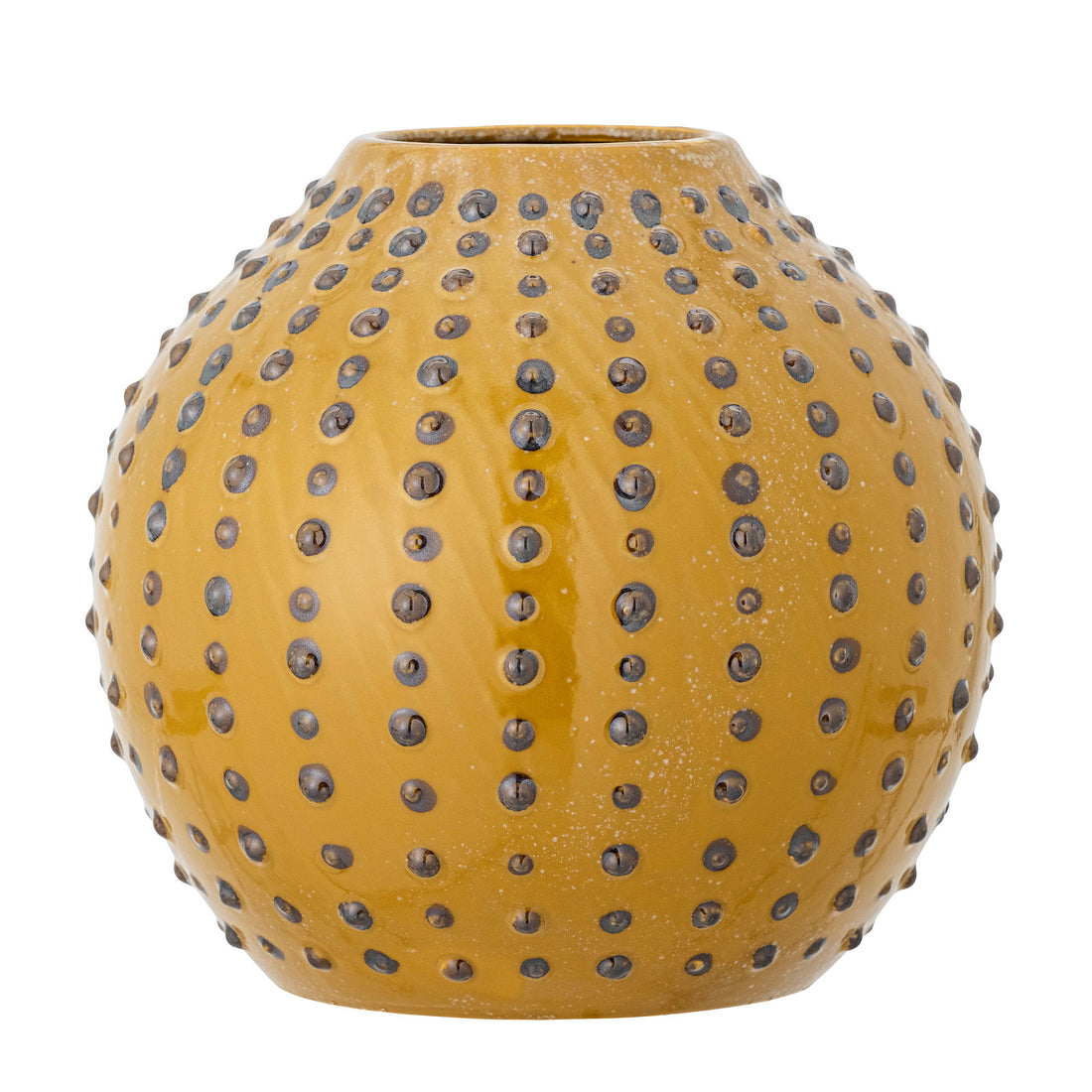 Creative Collection Toofan Vase, Gelb, Steingut