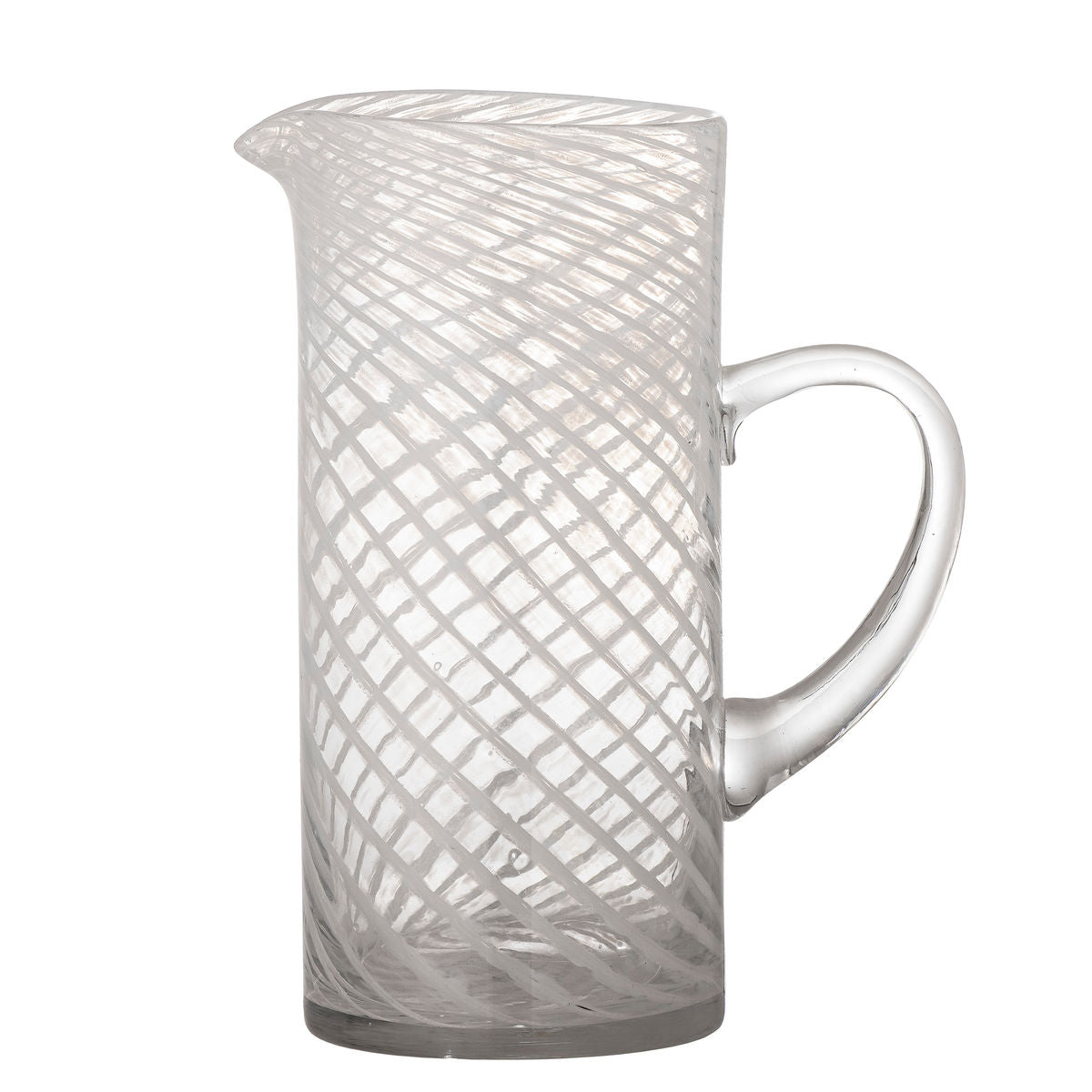 Bloomingville Sakhi Pitcher, weiß, Glas