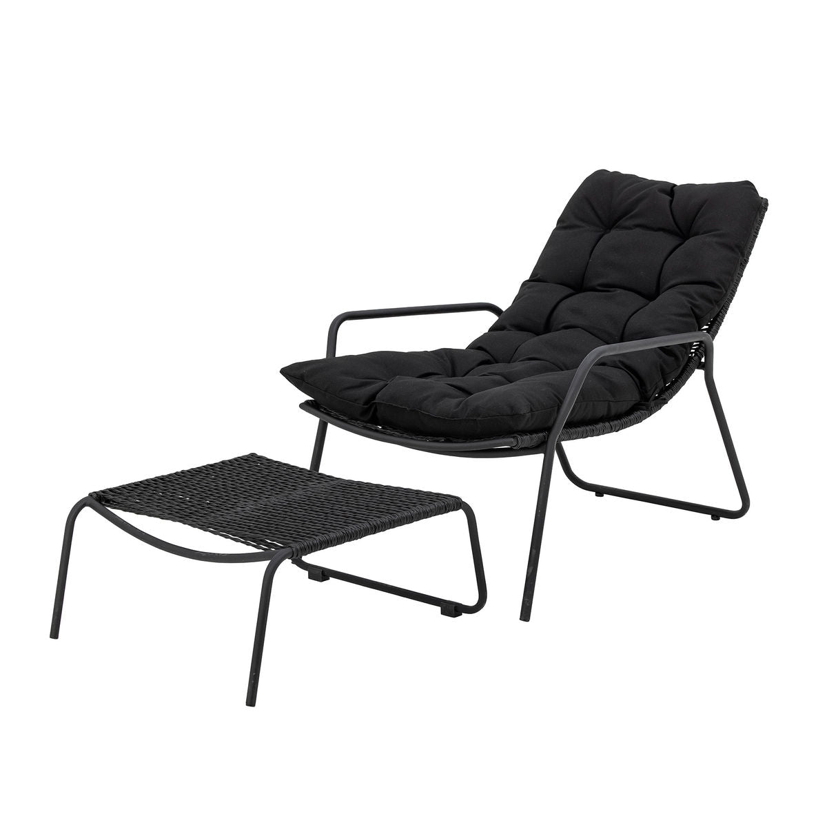 Bloomingville Boel Sun Lounger, Schwarz, Metall