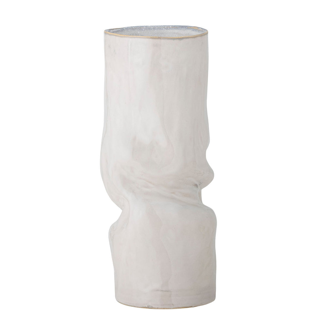 Bloomingville Araba Vase, weiß, Steinzeug