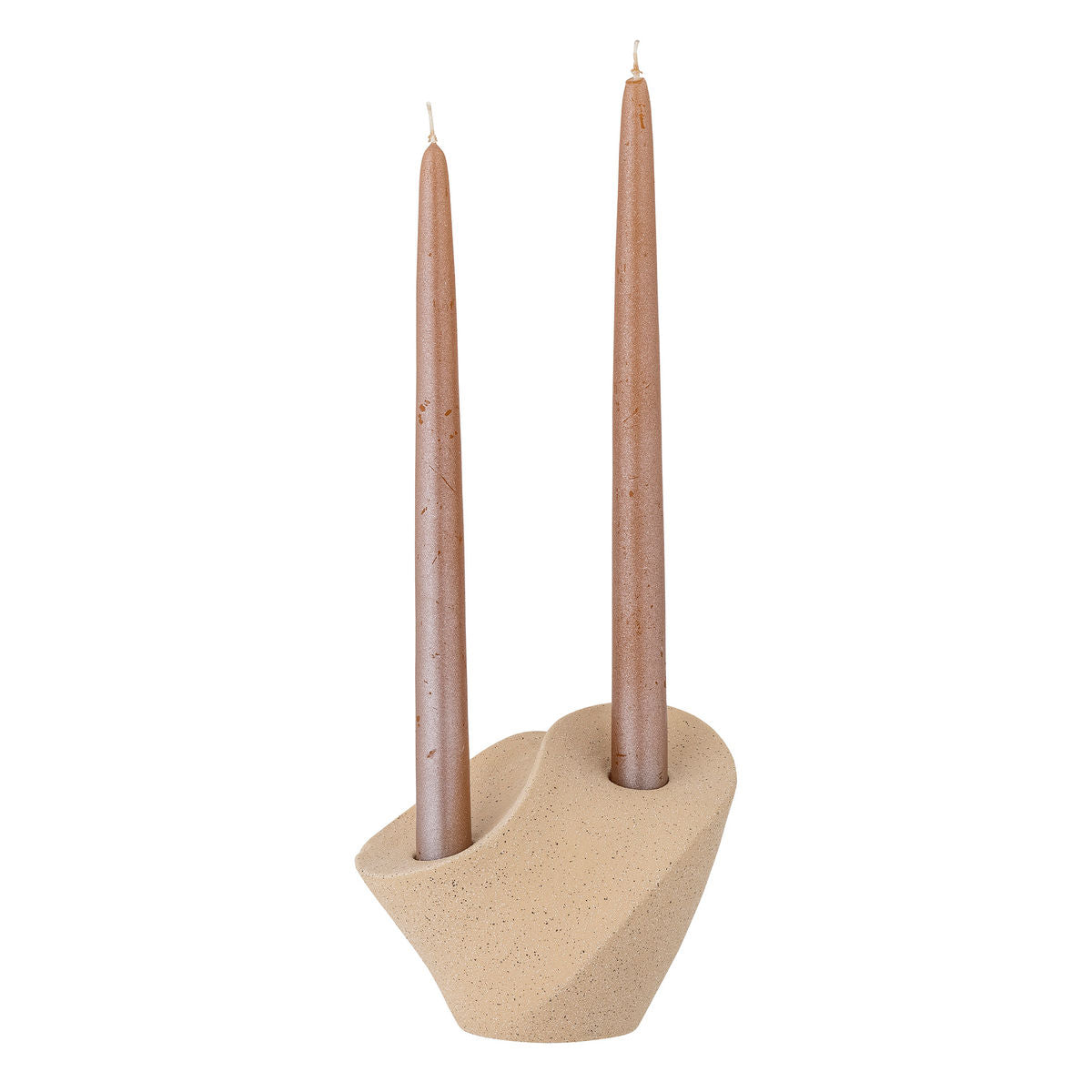 Bloomingville Brent Candlestick, Natur, Steinzeug