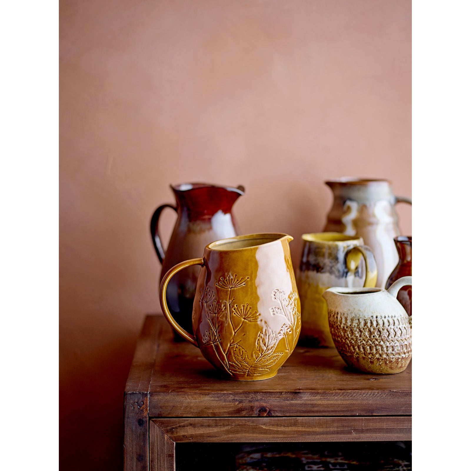 Kreative Sammlung Bence Pitcher, Orange, Steinzeug