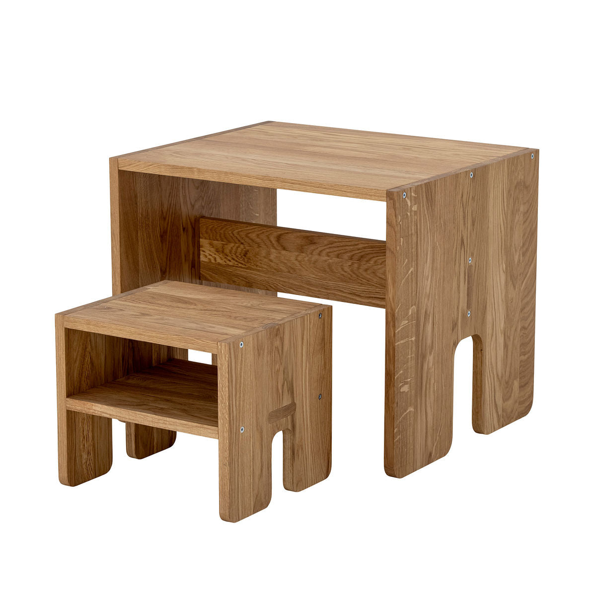 Bloomingville MINI Bas Taburet, Brun, Eg - Bloomingville MINI - DesignGaragen.dk