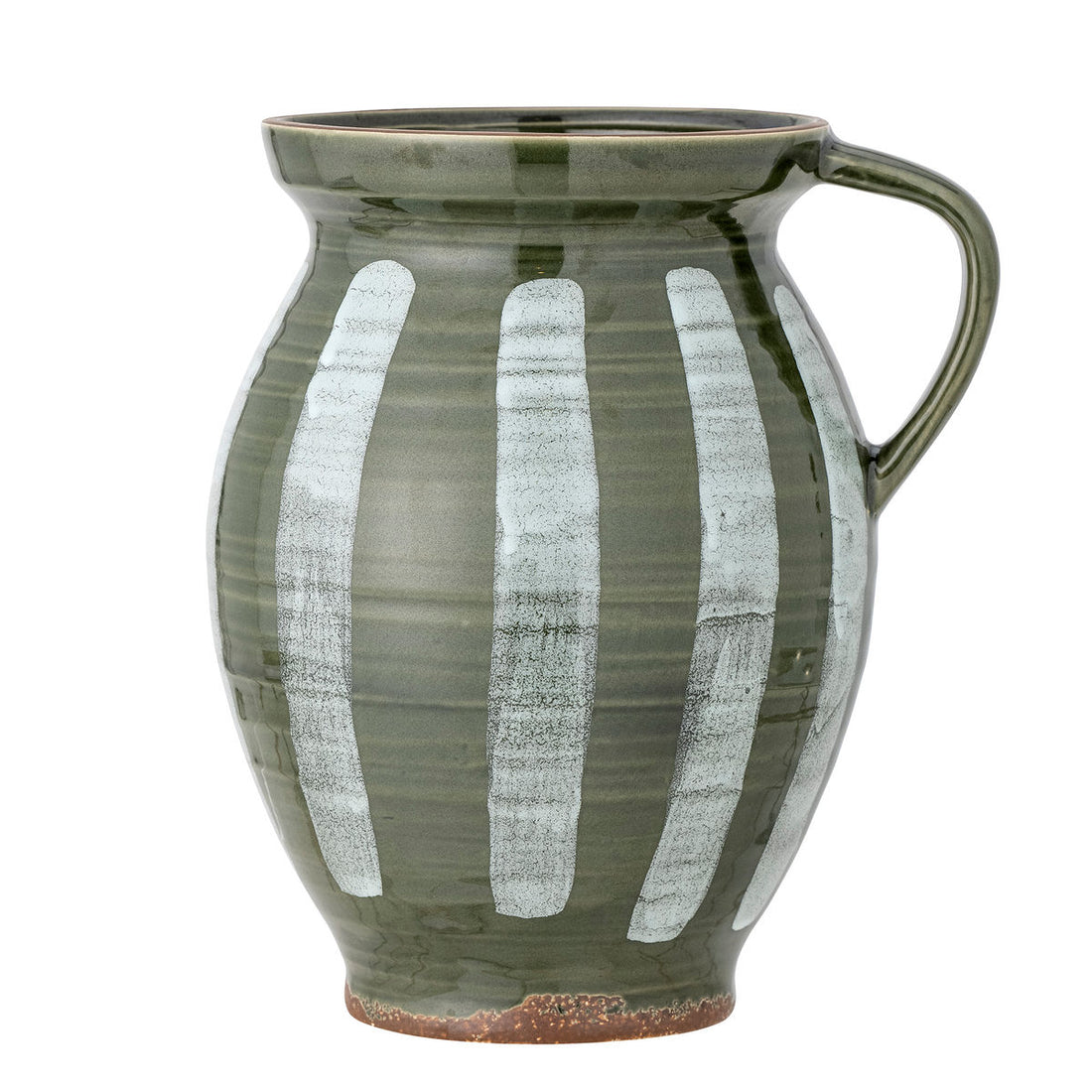 Bloomingville Frigg Vase, Grün, Steinzeug