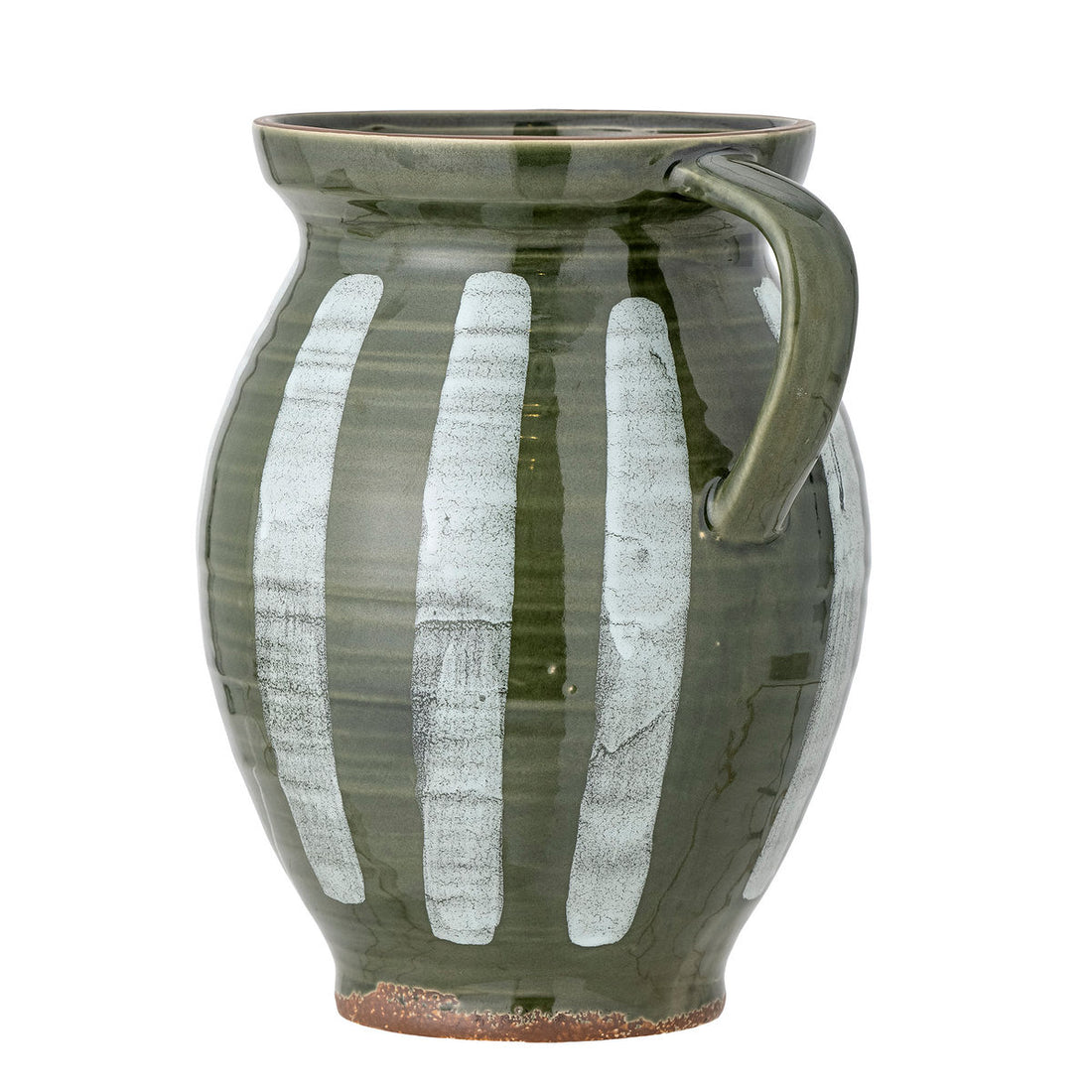 Bloomingville Frigg Vase, Grün, Steinzeug