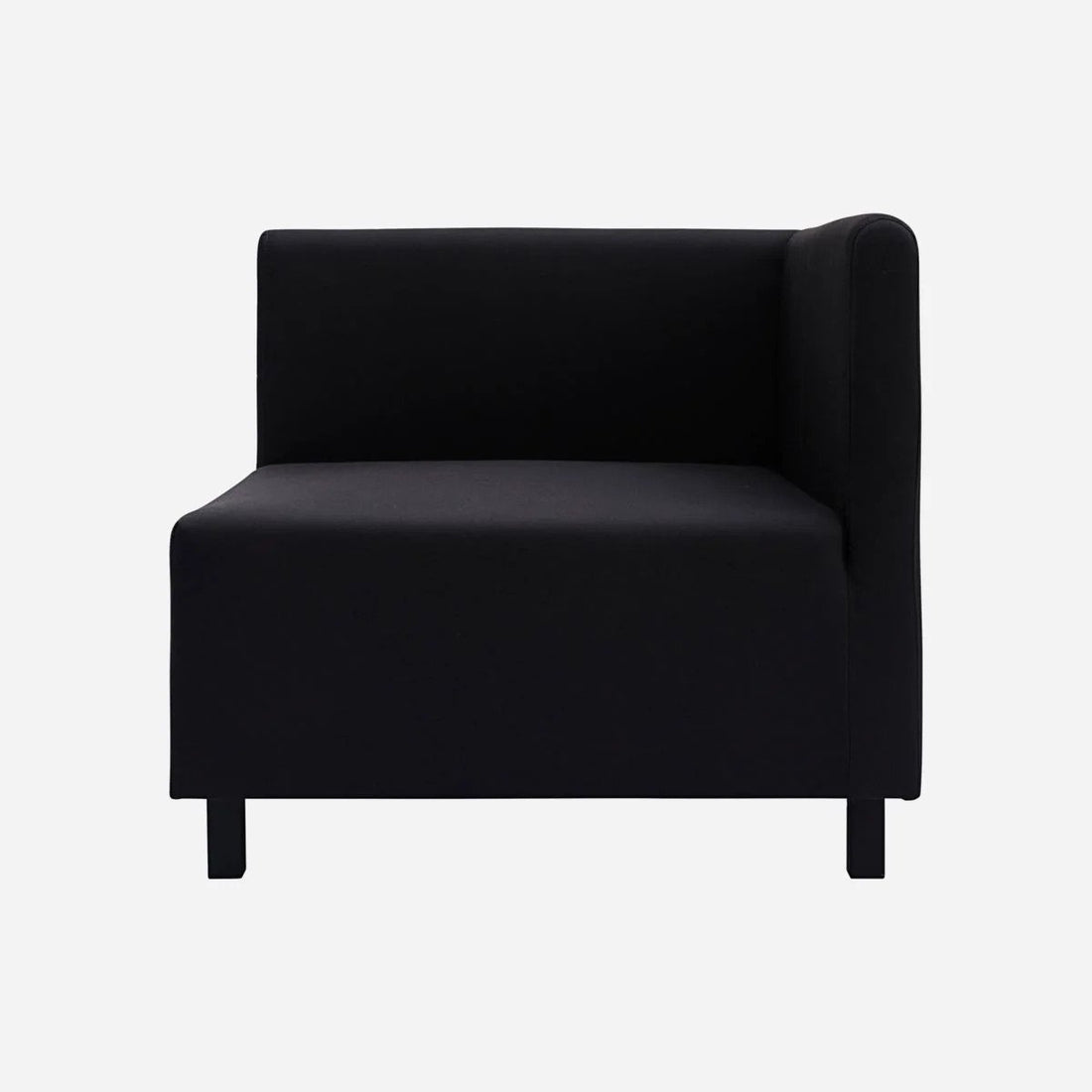 Hausarzt - Sofa, Eckabschnitt, schwarz 85x85x44 cm
