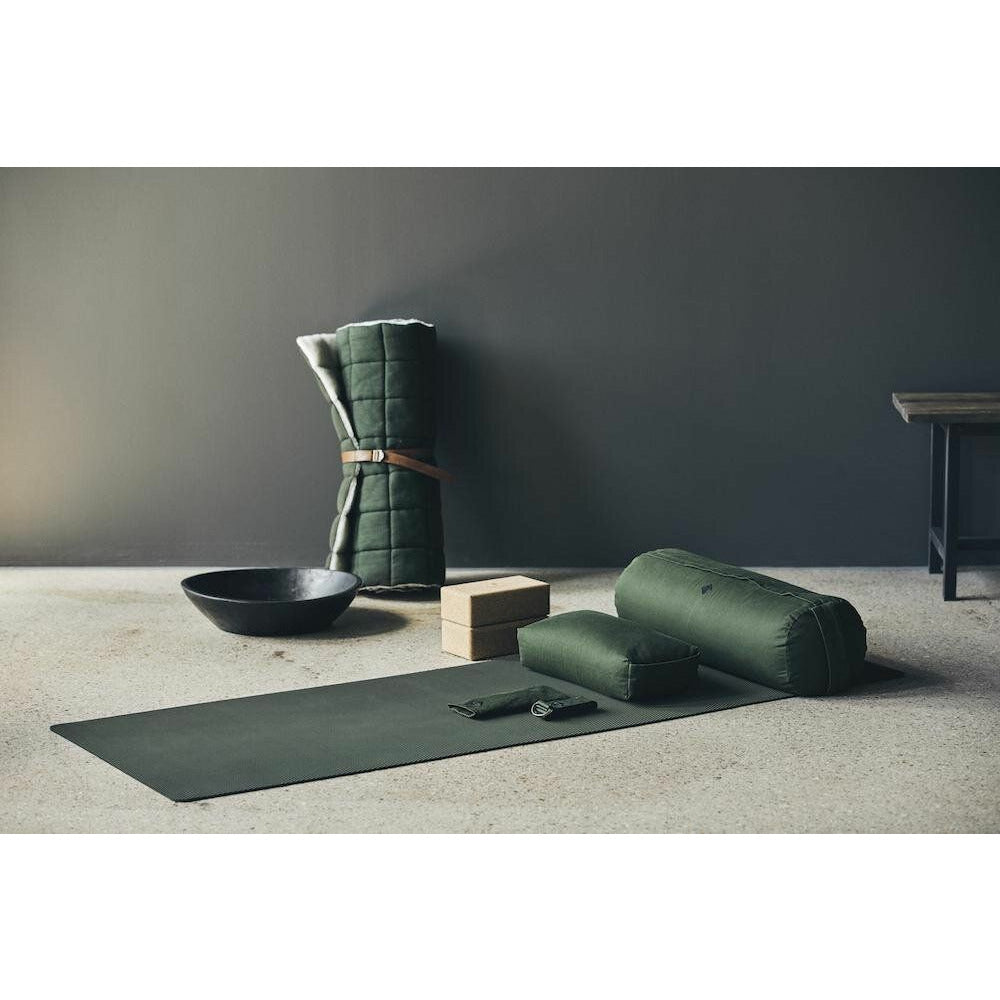 Nordal YOGA und Meditationskissen - 40x20 cm - dunkelgrün