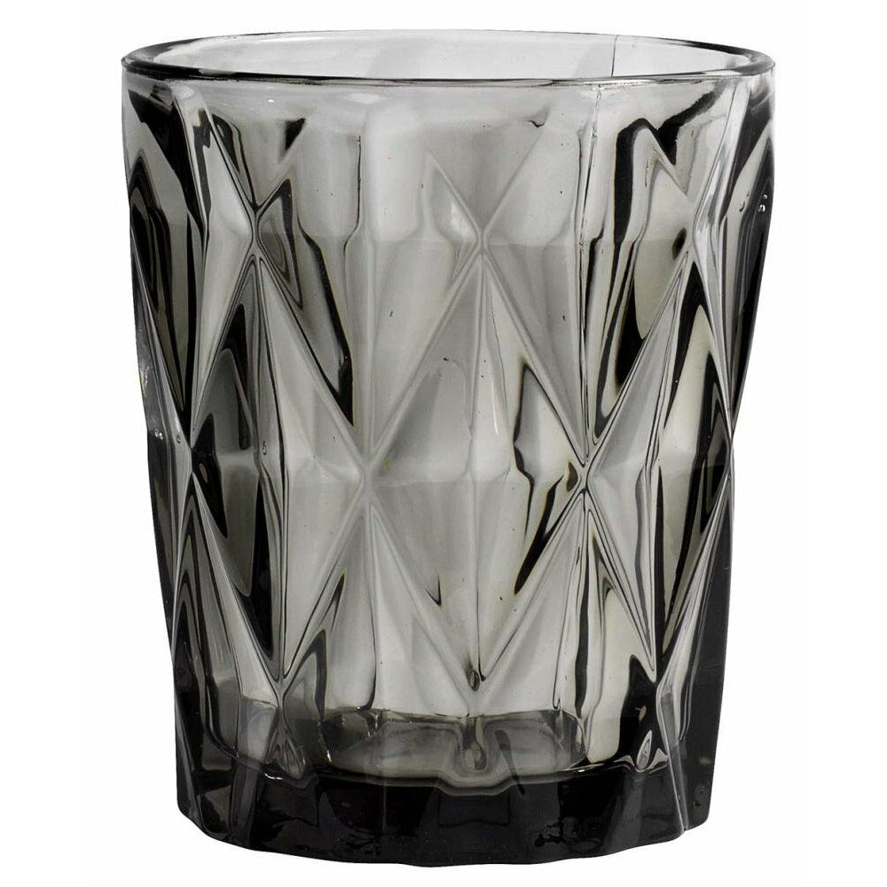 DIAMOND Wasserglas - h10 cm - rauchfarben