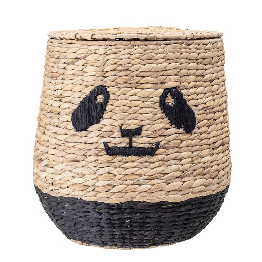 Youl Kurv m/Låg, Natur, Vandhyacint - D36xH42 cm - BLOOMINGVILLE MINI - DesignGaragen.dk