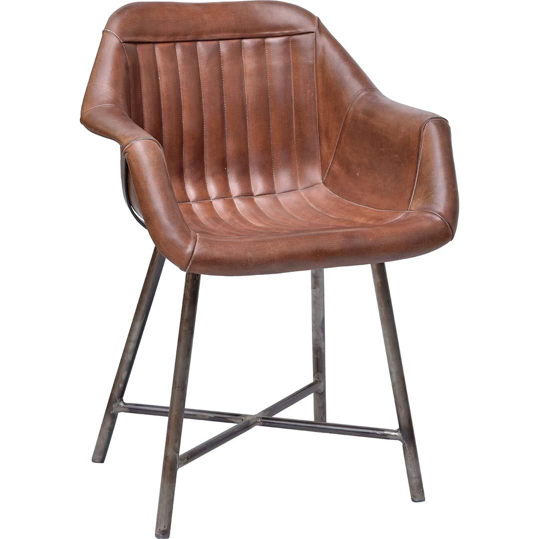 Markenzeichen Living Icon Leder Lounge Stuhl mit Armlehnen