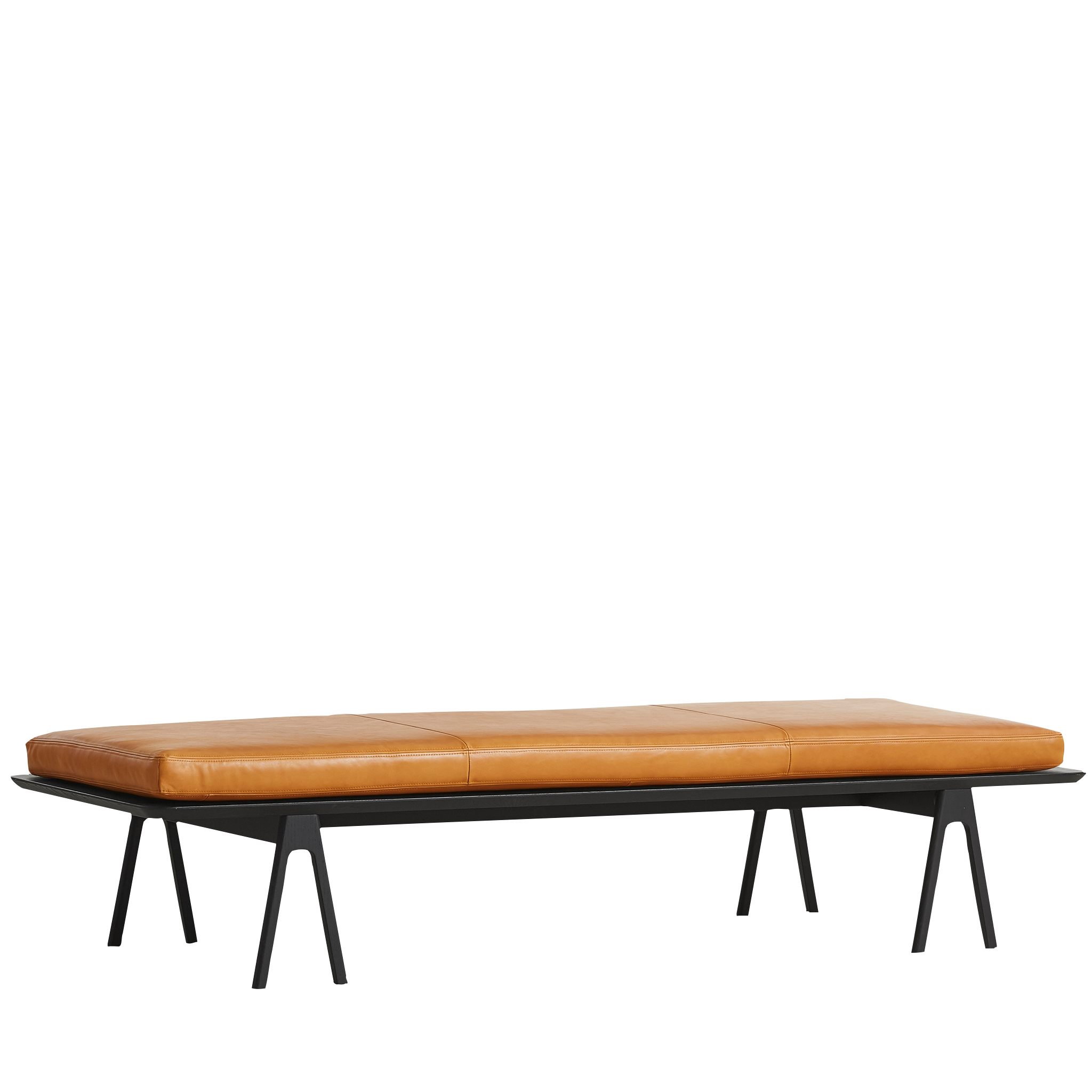 WOUD - Level daybed - Cognac/black 190x76,50x41 cm - WOUD - DesignGaragen.dk